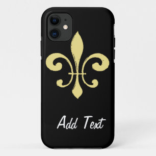 Gold Washout Fleur De Lis iPhone 11 Case