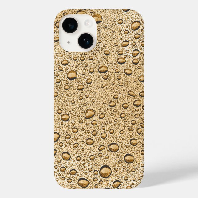 Gold water droplets Case-Mate iPhone case (Back)