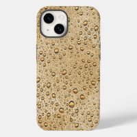 Gold water droplets