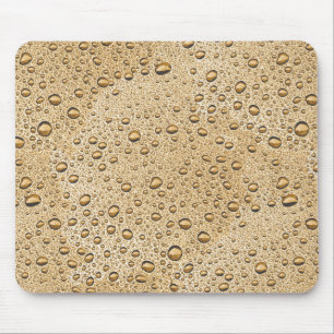 Gold water droplets mouse mat