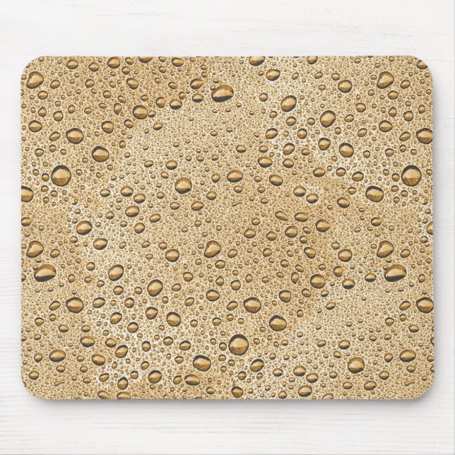 Gold water droplets mouse mat (Front)
