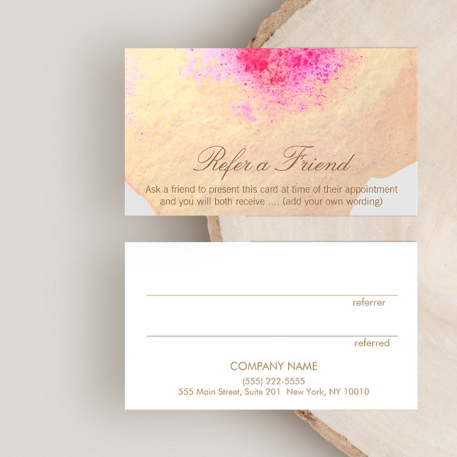 Gold Watercolor Large Floral Customer Referral (Creator Uploaded)