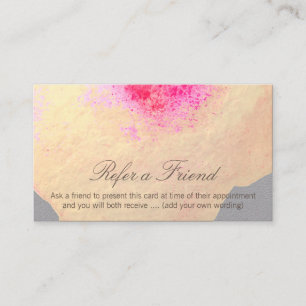 Gold Watercolor Large Floral Customer Referral