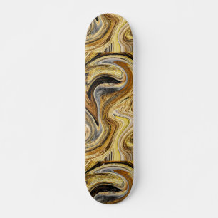 Gold Wave Skateboard