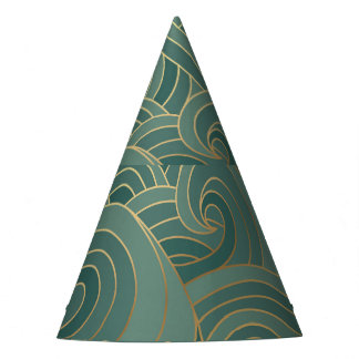 Gold Wave: Traditional Oriental Luxury Party Hat
