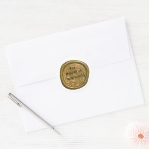 Gold Wax Seal Stamp Sticker