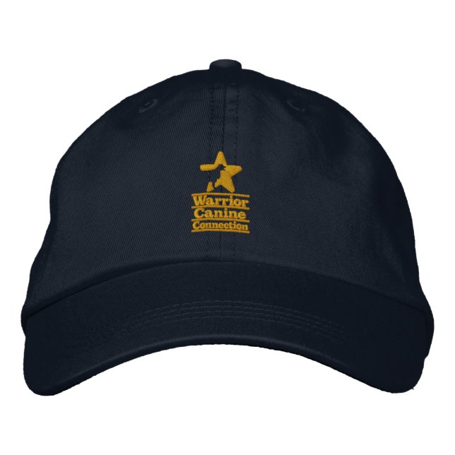 Gold WCC embroidered navy hat (Front)