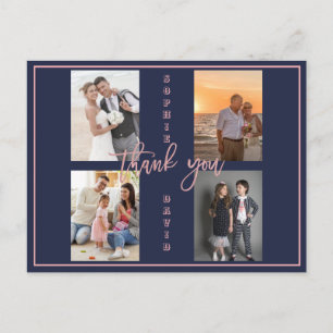 Gold We Still Do Renew the Vows Photo Collage Postcard