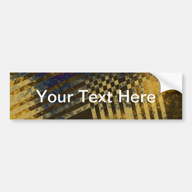 Gold Weave Bumper Sticker (Front)
