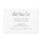 Gold Wedding Details Card