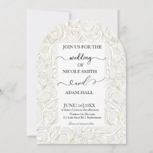Gold Wedding Invitation