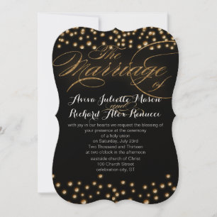 Gold Wedding Invitations