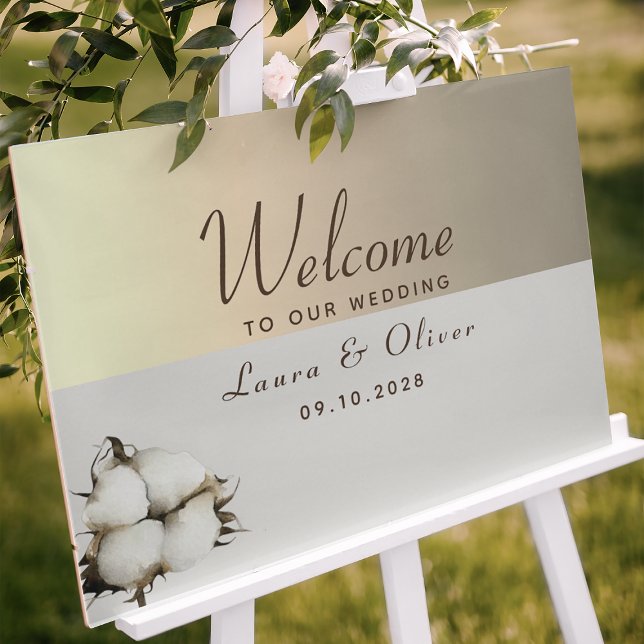 Gold Wedding Welcome Poster (Creator Uploaded)