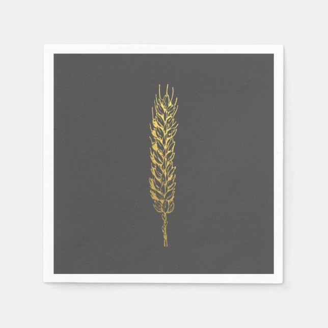 Gold Wheat Napkins (Front)