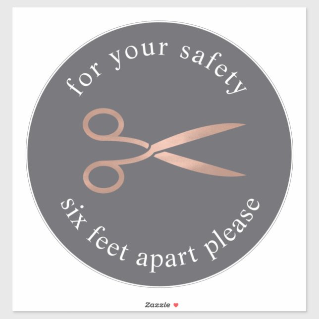 Gold Whisk | Bakery Social Distancing Floor Marker (Sheet)