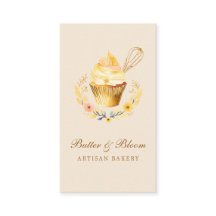 Gold Whisk & Cupcake, Baker Bakery Chef Caterer