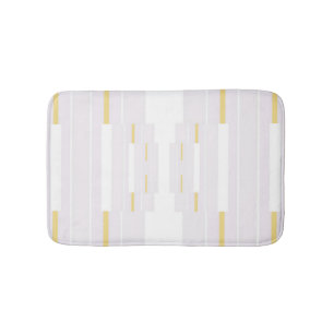 Gold & White Bath Mat