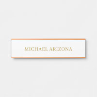 Gold & White Colour Minimalist Simple Plain Modern