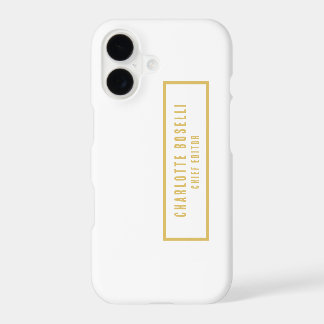 Gold & White Minimalist Professional Modern