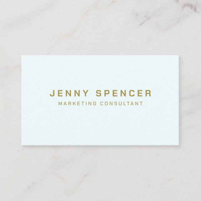 Gold white Minimalist  QR Code Professional Business Card (Front)