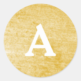 Gold & White Personalised Monogram Envelope Seal