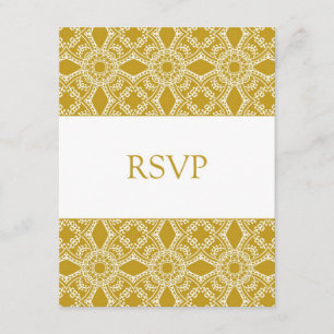 Gold/White RSVP 2-sided