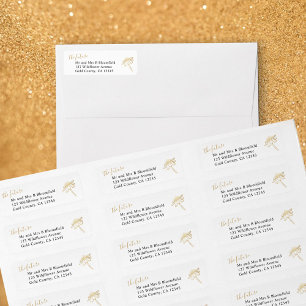Gold Wildflower Future Mr & Mrs Return Address
