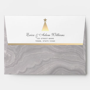 Gold Winter Holidays Envelope