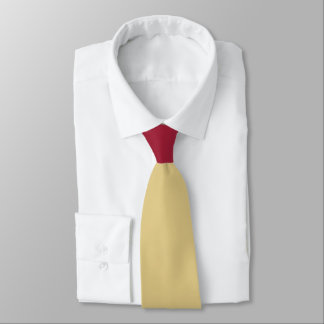 Gold with Burgundy Knot Contrast Tie