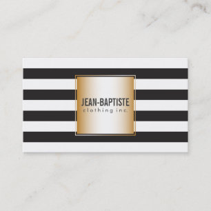 Gold with Stripes Business Card