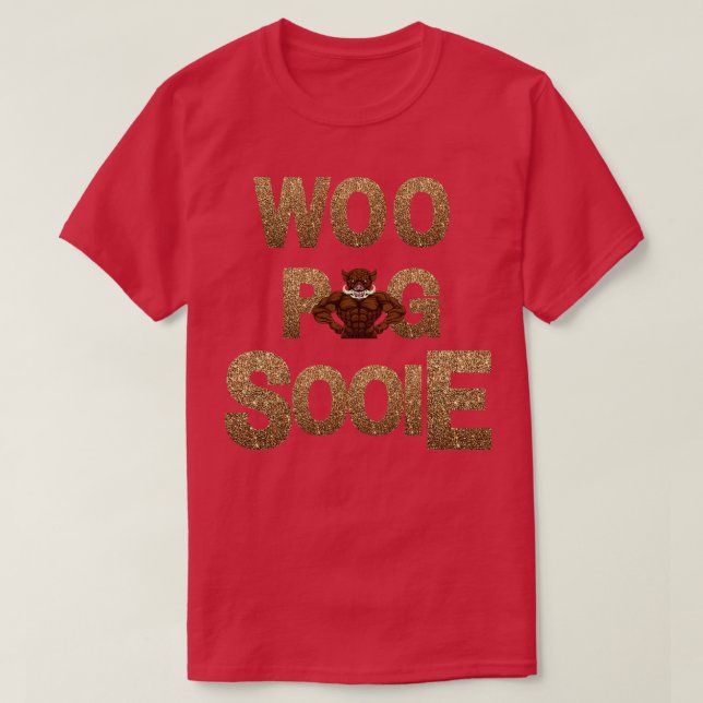 Gold Woo Pig Sooie T-Shirt (Design Front)