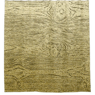 Gold Wood Glitter Texture Background Shower Curtain
