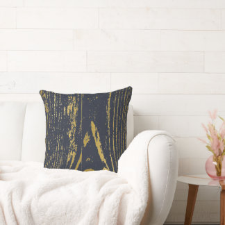 Gold Wood Grain Cushion