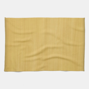 Gold Wood Grain Texture Tea Towel