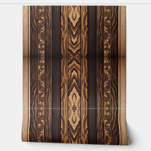 Gold Wood Modern Art Lamperia Collection Wallpaper