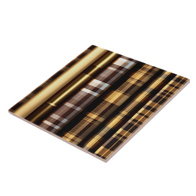 Gold Wood Trendy Art Lamperia Collection Tile (Side)