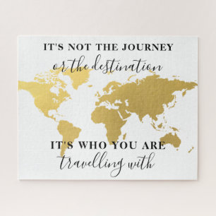 Gold Worl mad and quote poeter Jigsaw Puzzle