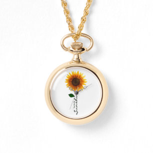 Gold Wrap-Around Watch - You Are My Sunshine