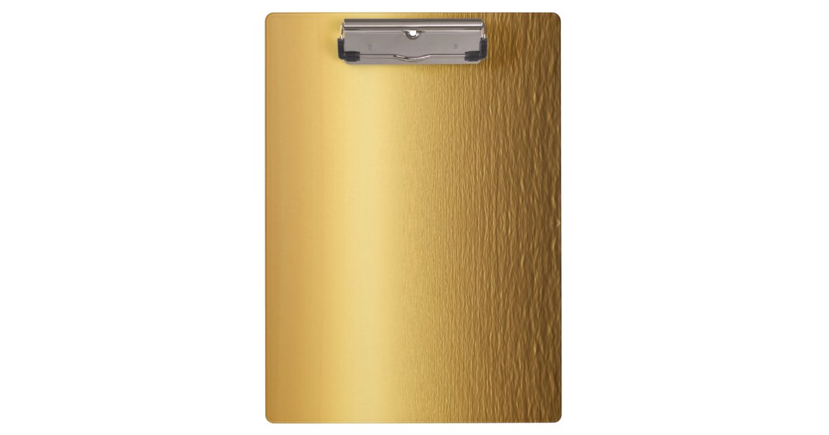 Gold Writing Clipboard Zazzle