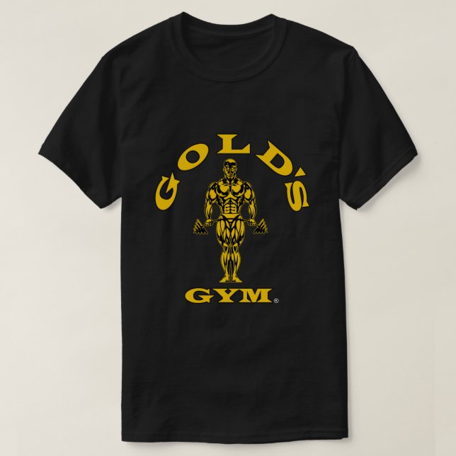 Gold&x27;s Gym Logo Black Classic T-Shirt (Design Front)