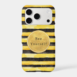 Gold Yellow Black Bee Stripes