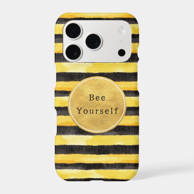 Gold Yellow Black Bee Stripes (Back)
