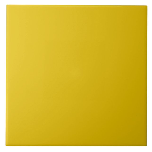 Gold Yellow Ceramic Tile. Tile (Front)