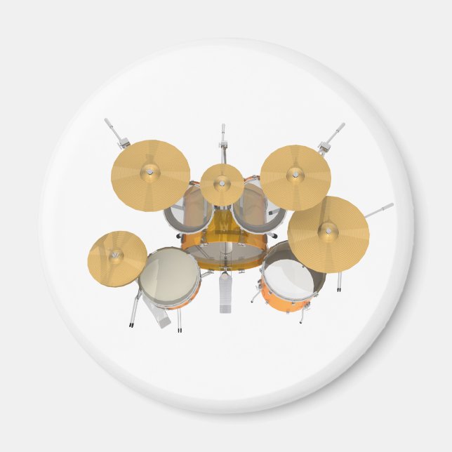 Gold / Yellow Drum Kit: Magnet (Front)