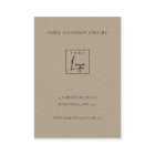 GOLD YELLOW FOLIAGE MONOGRAM JEWELRY CARE CARD