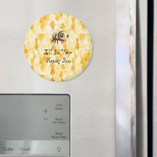 Gold Yellow Honey Bee Magnet