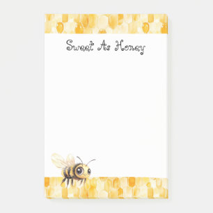 Gold Yellow Honey Bee  Post-it Notes