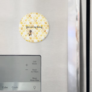 Gold Yellow Honeycomb Magnet