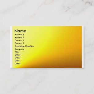 Gold-Yellow Plain Profile Card