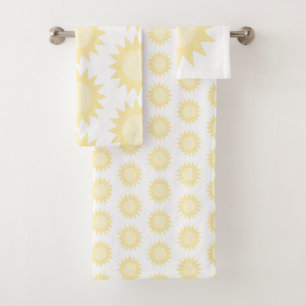 Gold Yellow Sun Bath Towel Set